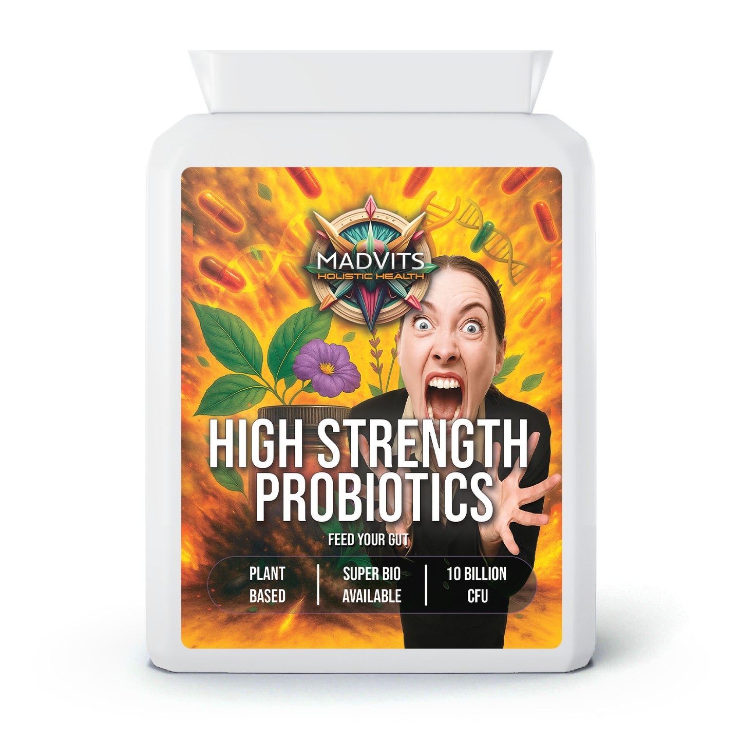 MadVits High Strength Probiotics (10 Billion CFU)