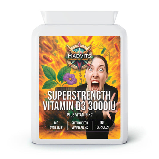 MadVits Super Strength Vitamin D3 (4000 IU) + Vitamin K2 (90 Capsules)