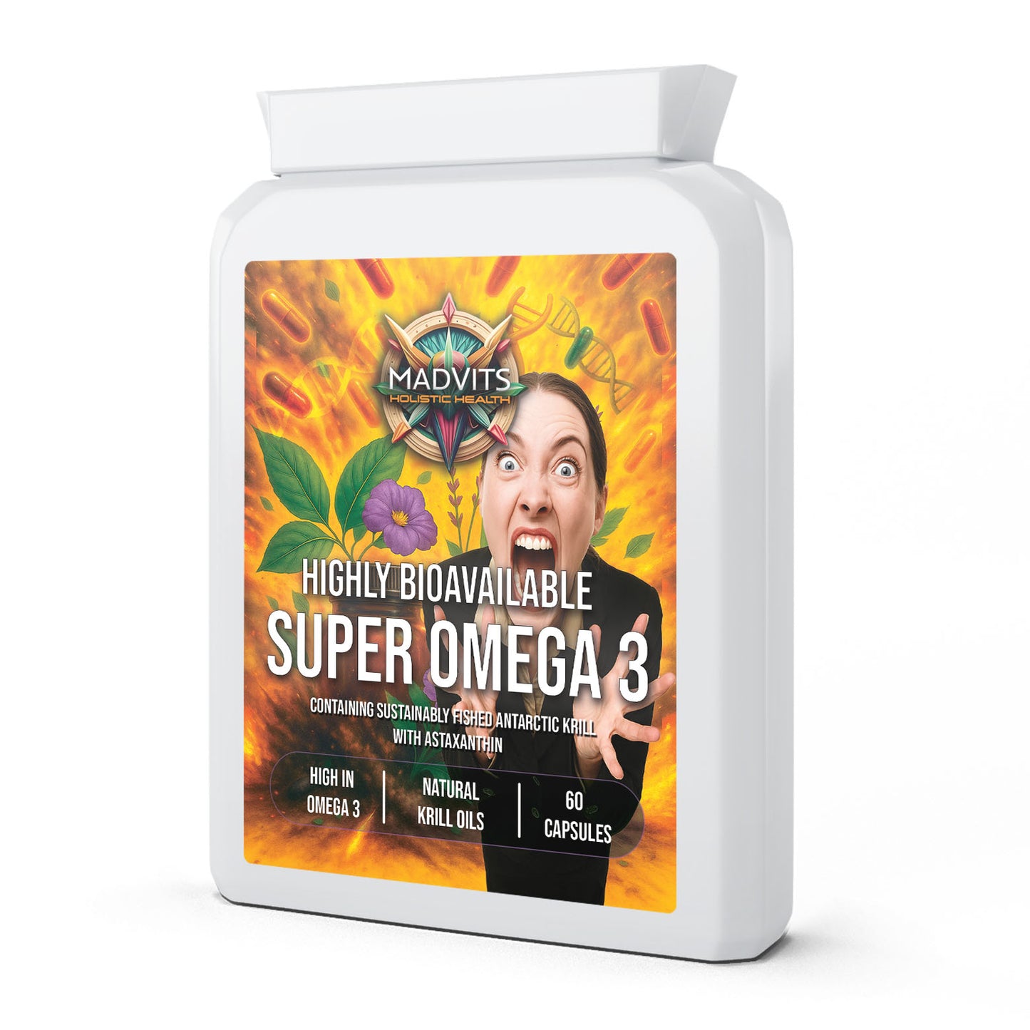MadVits Super Omega 3. Highly Bio-Available (60 Capsules)