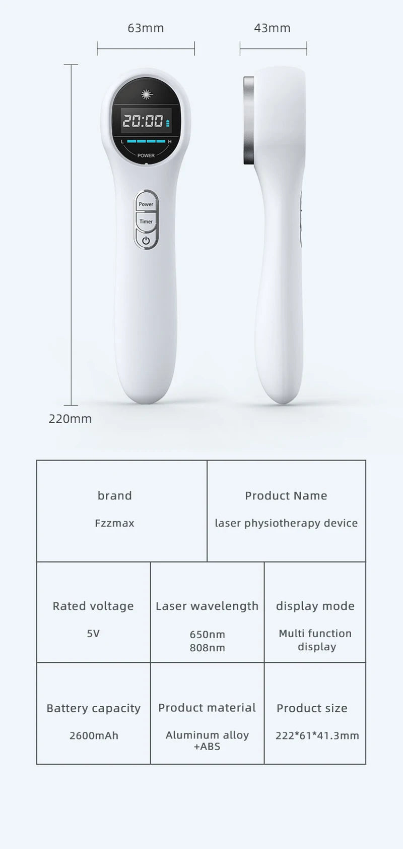 NEW! Low Level Laser Red Light Therapy Device Arthritic Pain Relief - Mad Vits