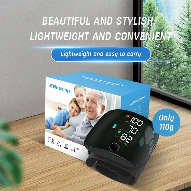 USB Rechargeable Wrist Blood Pressure Monitor (With Voice!) - Mad Vits
