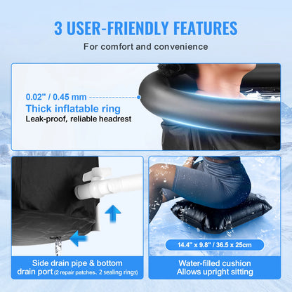 VEVOR Therapy Portable Ice Bath