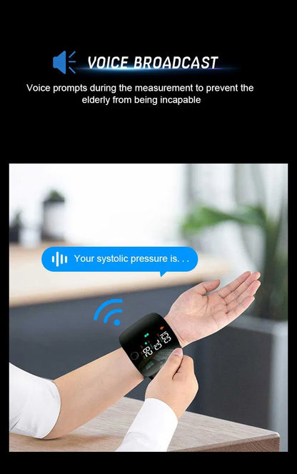 USB Rechargeable Wrist Blood Pressure Monitor (With Voice!) - Mad Vits