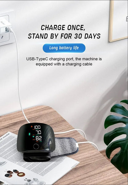 USB Rechargeable Wrist Blood Pressure Monitor (With Voice!) - Mad Vits