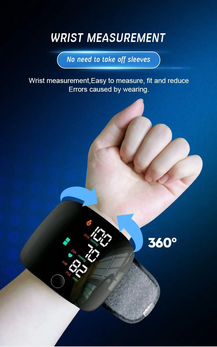 USB Rechargeable Wrist Blood Pressure Monitor (With Voice!) - Mad Vits