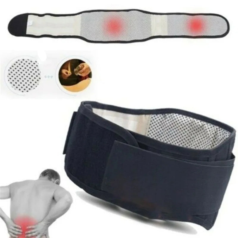 Self heating Magnetic Back Therapy Support Belt