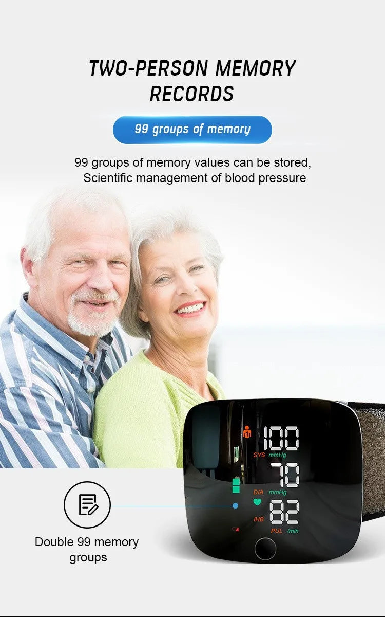 USB Rechargeable Wrist Blood Pressure Monitor (With Voice!) - Mad Vits