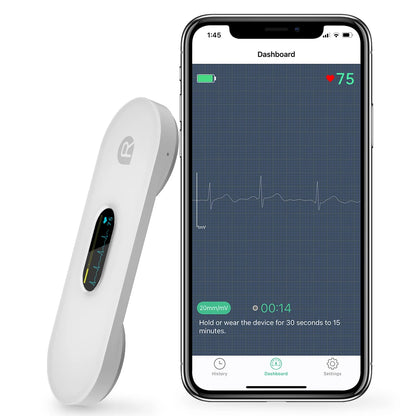 Pocket ECG Monitoring Device with Bluetooth EKG Monitor for iOS/Android