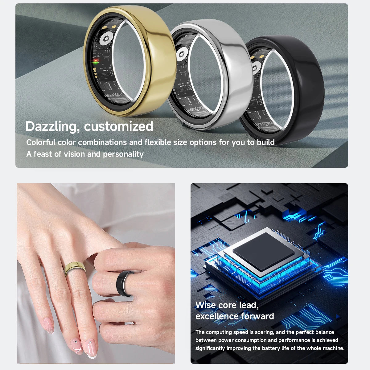 Smart Health Monitor Ring