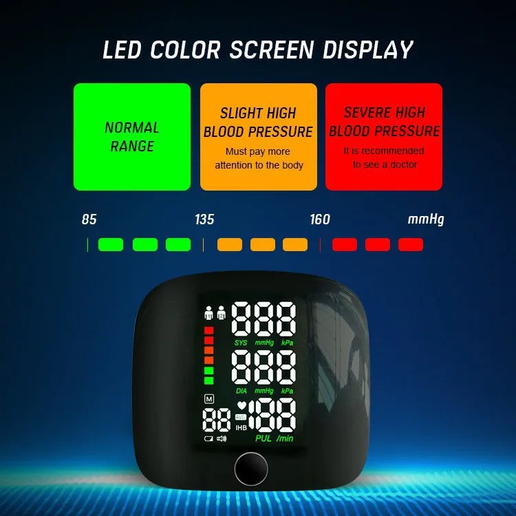 USB Rechargeable Wrist Blood Pressure Monitor (With Voice!) - Mad Vits