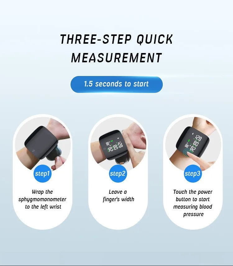 USB Rechargeable Wrist Blood Pressure Monitor (With Voice!) - Mad Vits